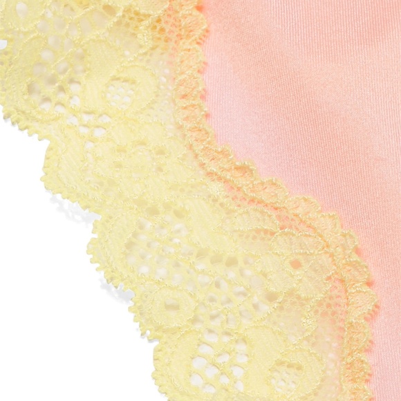 Victoria's Secret Tease High-Leg Scoop Thong Panty Pretty Blossom Large NEW - Picture 3 of 8